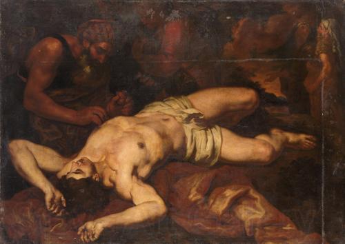 Johann Carl Loth Gleichnis vom Barmherzigen Samariter Spain oil painting art